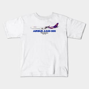 Airbus A340-500 - Thai Airways Kids T-Shirt